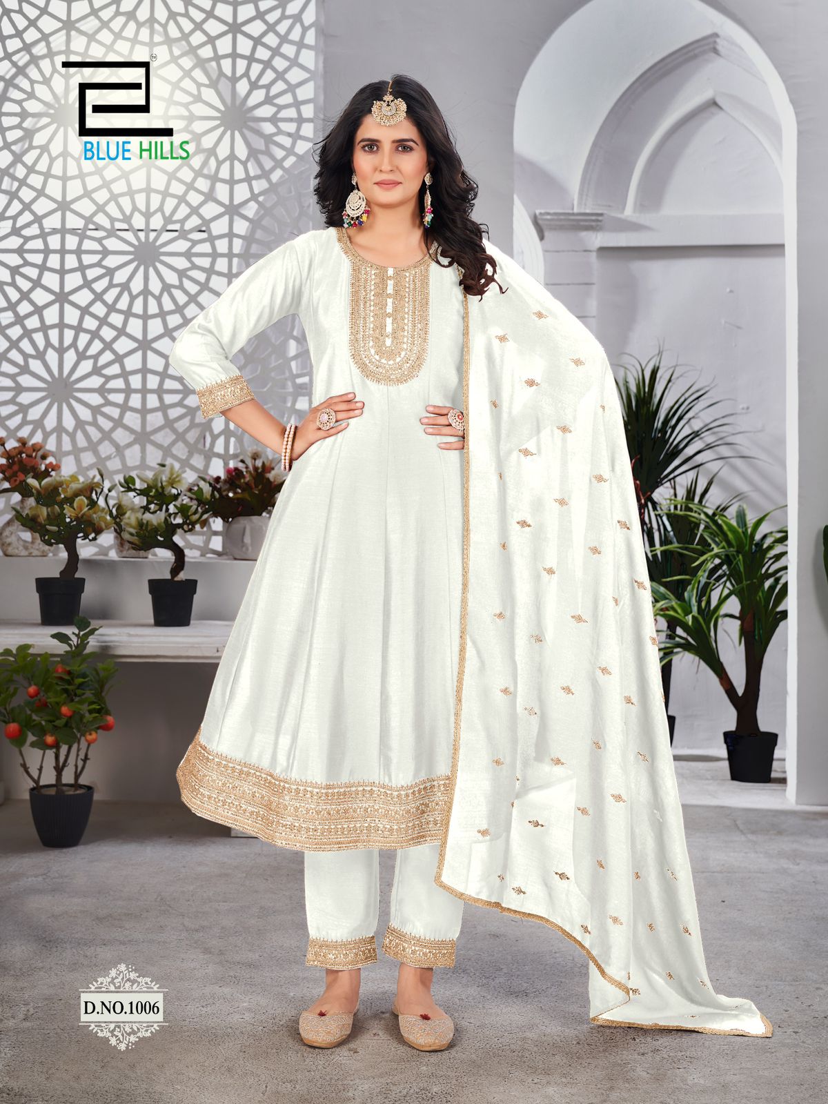 Taj Mahal By Blue Hills Vichitra Kurti With Bottom Dupatta Wholesalers In Delhi